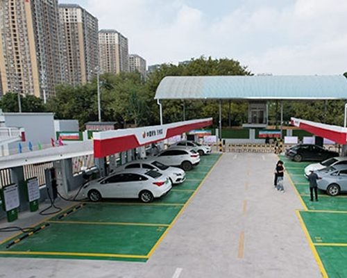 昆明中国航油加油站停车棚