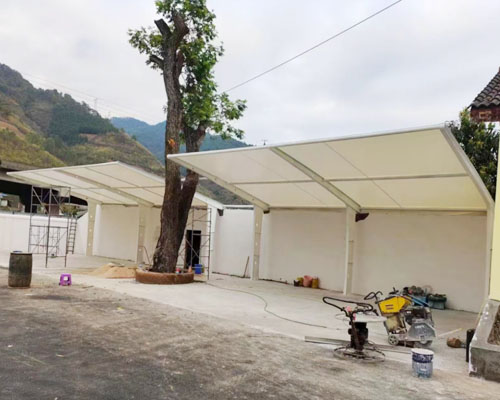 文山富宁中国石化膜结构停车棚