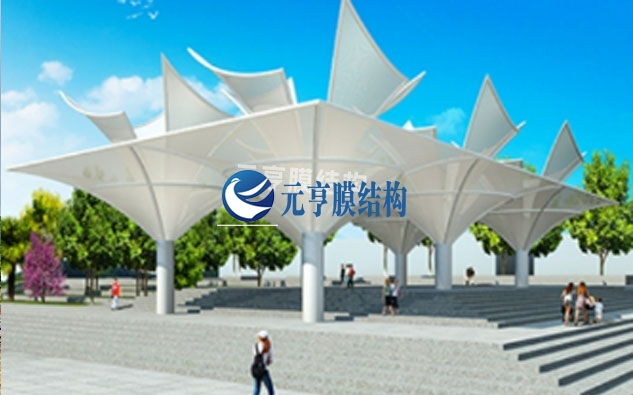 异形城市广场膜结构