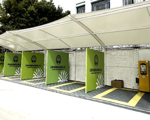 Kunming Daguan Sports Park 7-character Parking Shed