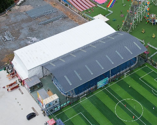 Chenggong Childrens Park Electric retractable canopy