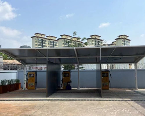 China Aviation Fuel Fude Road Gas Station Parking Shed